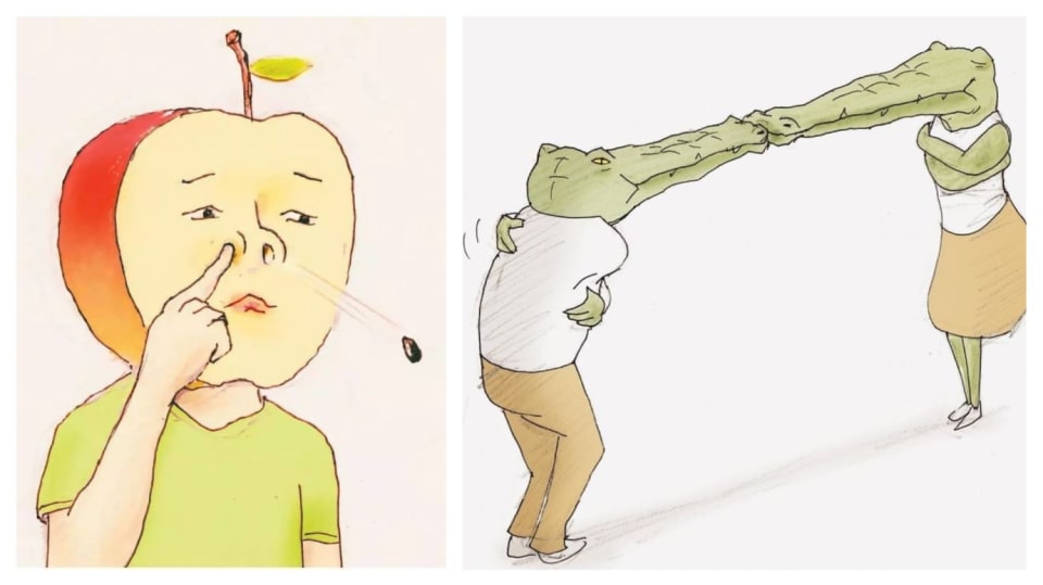 Vtipné obrázky japonského ilustrátora